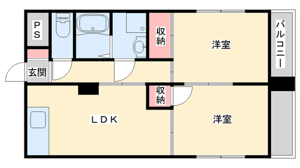 マンション富士の物件間取画像